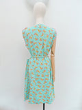 1970s Soviet 'Superbowl' print dress - Medium