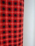 1950s Corded velvet check dress - Medium