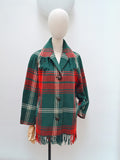 1960s Plaid blanket jacket - Small Medium Large