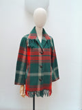 1960s Plaid blanket jacket - Small Medium Large