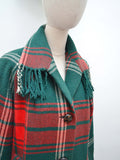 1960s Plaid blanket jacket - Small Medium Large