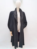 1940s Bouclé fur collar coat - Large