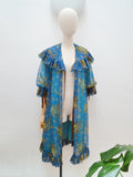 1960s Printed nylon robe - Medium Large