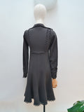 1970s Jean Varon crepe dress - Extra small