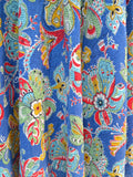 1940s Seersucker printed skirt - Medium Large