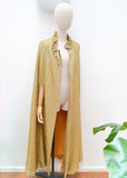 1960s Lurex full length cape - Extra small Small