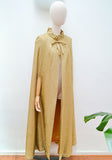 1960s Lurex full length cape - Extra small Small