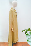 1960s Lurex full length cape - Extra small Small