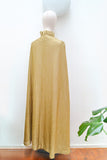 1960s Lurex full length cape - Extra small Small