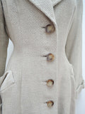 1950s Woollen princess coat - Small