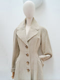 1950s Woollen princess coat - Small