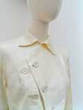 1940s Silk asymmetric fasten blouse - Extra small