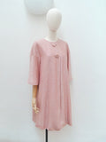 1950s Pink lurex evening jacket - Large XL