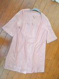 1950s Pink lurex evening jacket - Large XL