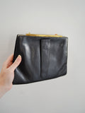 1940s Leather & bakelite handbag