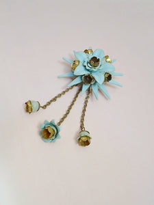 1940s Haskell style drop brooch