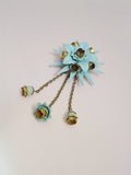 1940s Haskell style drop brooch