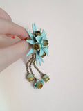 1940s Haskell style drop brooch