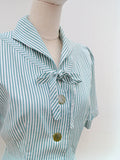 1950s Cotton blouse with pockets - Medium