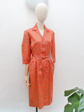 1950s Wrap front shirt dress - Extra small