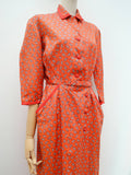 1950s Wrap front shirt dress - Extra small