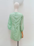 1960s Mint green mini shift dress - Extra small