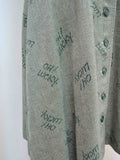 1970s Novelty slogan dress - Extra small