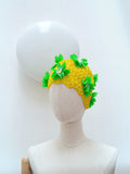 1960s 3D flower rubber swimming cap