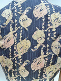 1970s Novelty dancer print blouse - Extra small
