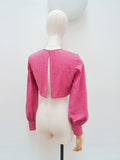 1960s 70s Lurex over top - Extra small
