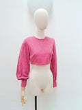 1960s 70s Lurex over top - Extra small