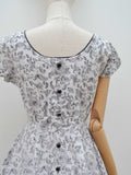 1950s Horrockses rose/insect print dress - Extra small Small