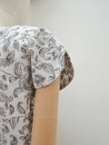 1950s Horrockses rose/insect print dress - Extra small Small