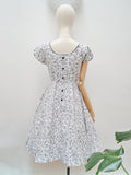 1950s Horrockses rose/insect print dress - Extra small Small