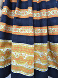 1950s Printed full skirt - Extra small