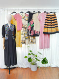 1950s Floral rayon day dress - Extra small