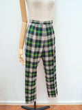 1960s Tartan wool Susan Barry trousers - Extra small