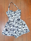 1950s Double pocket cotton romper - Extra small