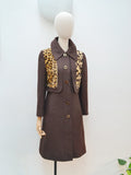 1970s Mark Russell leopard print coat - Small