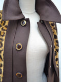 1970s Mark Russell leopard print coat - Small
