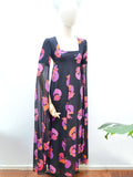 1970s Floor length sleeve maxi dress - Extra small