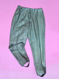 1960s Lurex Sportaville stirrup pants - Extra small