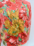 1960s Hand printed Darlene cardigan - Medium