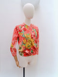 1960s Hand printed Darlene cardigan - Medium