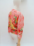 1960s Hand printed Darlene cardigan - Medium