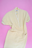 1960s Tricosa wool jersey fitted dress - Small