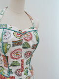 1950s Novelty print swim set - Extra small Small