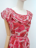 1950s Nylon full skirt dress - Large