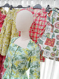 1950s Novelty print swim set - Extra small Small