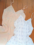 1930s Floral rayon teddy - Small